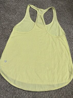 Lululemon Light Yellow Racerback Tank Top - Women